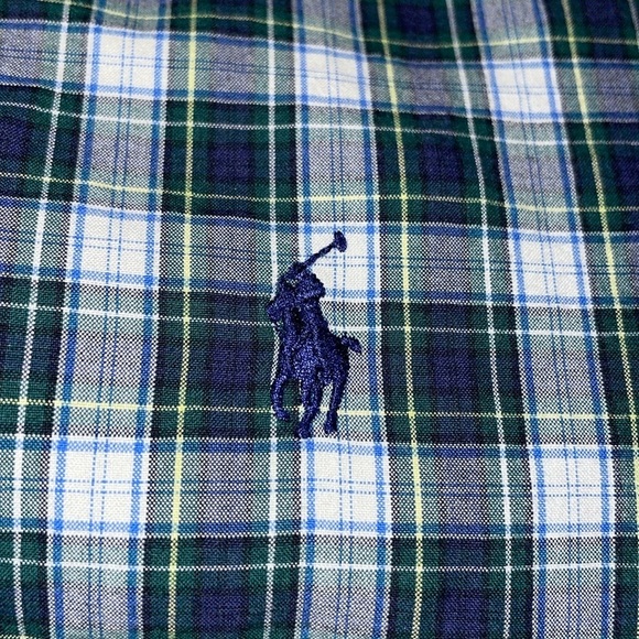 Ralph Lauren Button Down 100% Cotton Shirt. Size XL. Plaid. - Picture 3 of 7